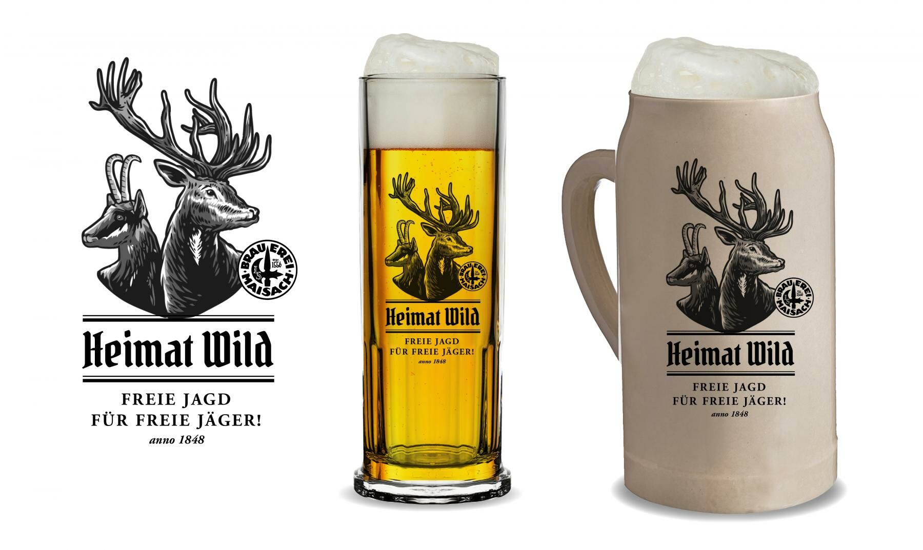 Heimat Wild Glas Bier