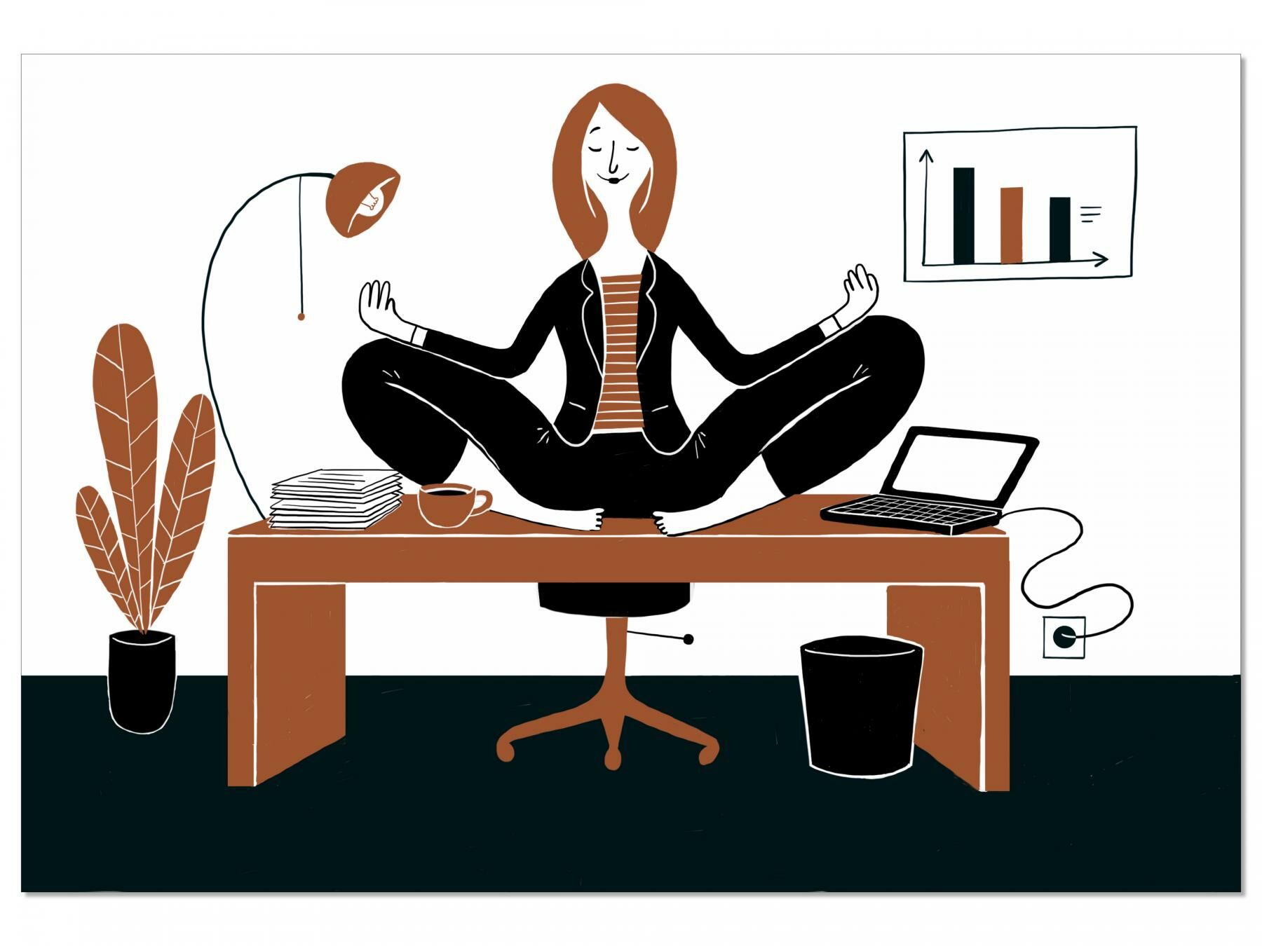 Business Illustration, Work-Life-Balance